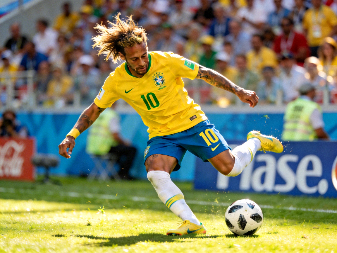 巴西球星内马尔比赛照片