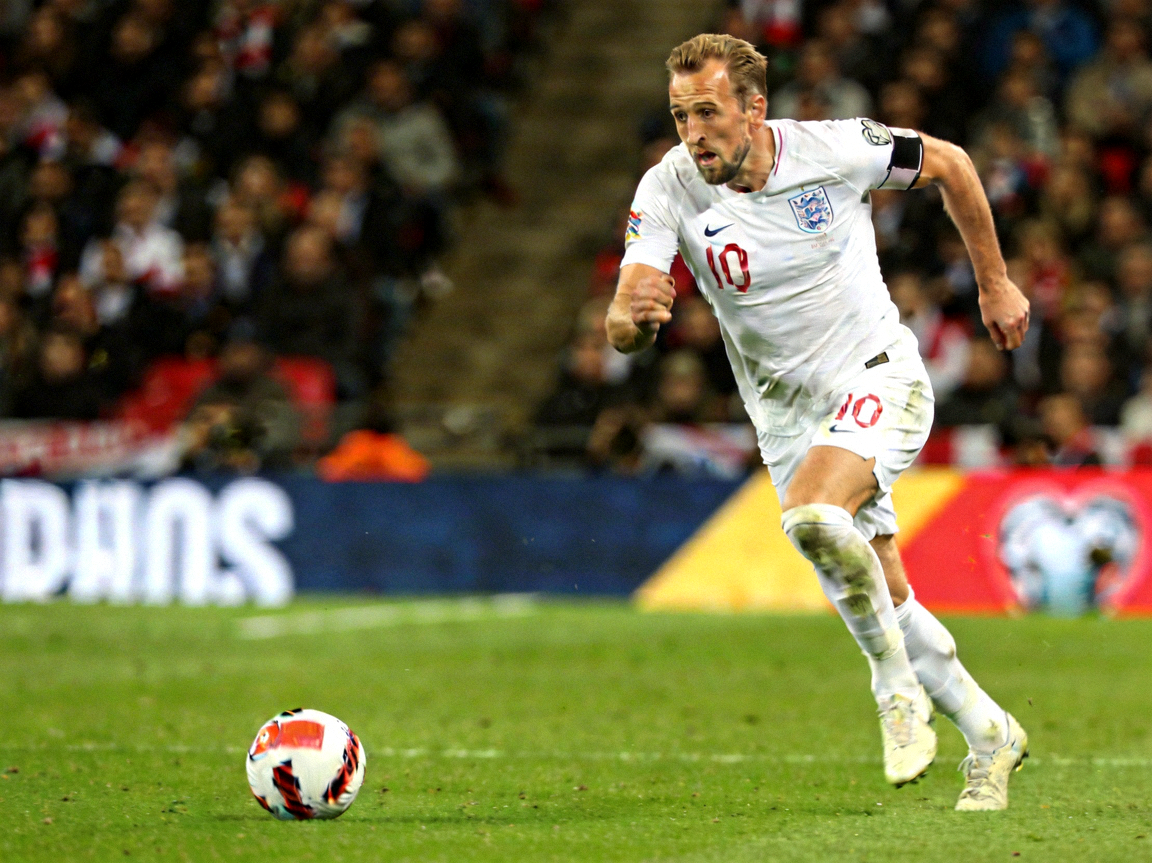 英格兰球星凯恩比赛照片